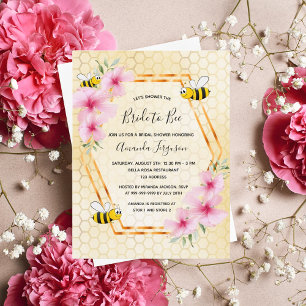 Bride to be honeycomb inbjudningskort för möhippan