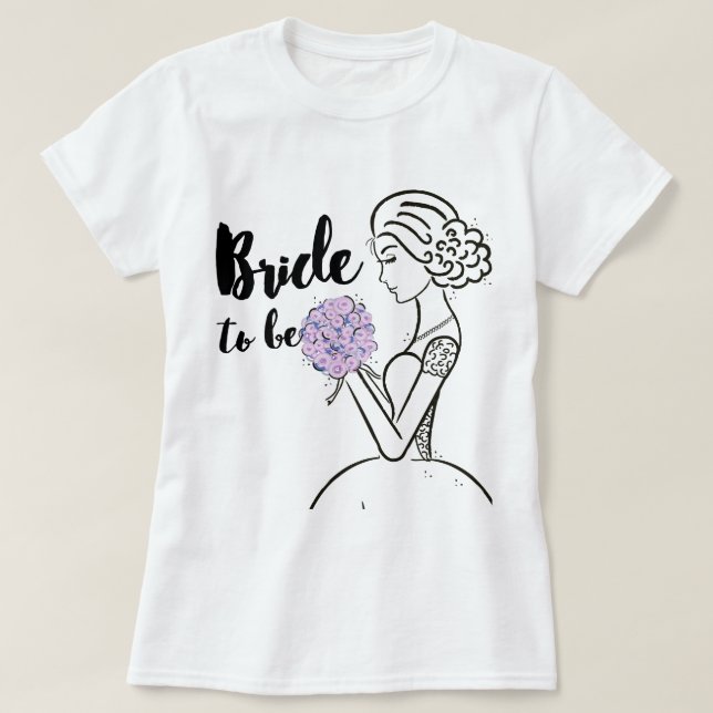 Bride to be t-shirt (Design framsida)