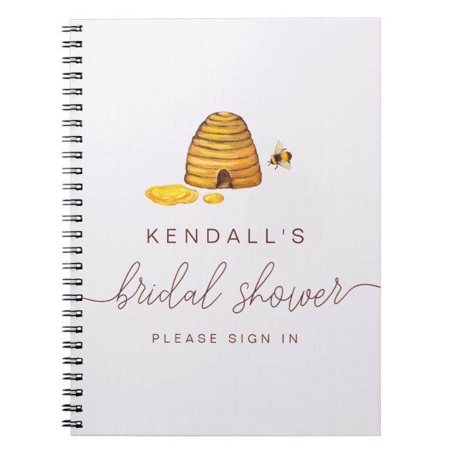 Bride to Bee Guestbook Anteckningsbok (Framsidan)