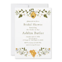 Bride to Bee Inbjudningskort för möhippan