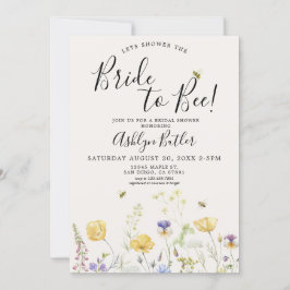 Bride to Bee Inbjudningskort för möhippan