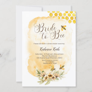Bride to Bee Inbjudningskort för möhippan