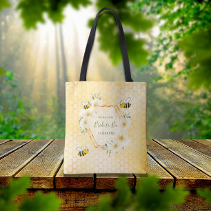 Bride to Bee lycklig humla gult honeycomb Tygkasse