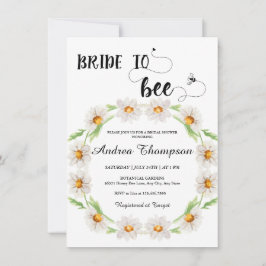 Bride to Bee | Möhippa av vattenfärgsfärg i Blommi Inbjudningar