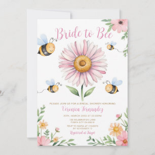 Bride to Bee Möhippa Hon hittade sin honung Inbjudningar