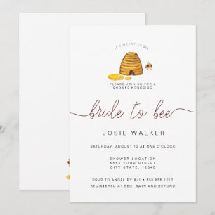 Bride to Bee, Möhippa Inbjudningar