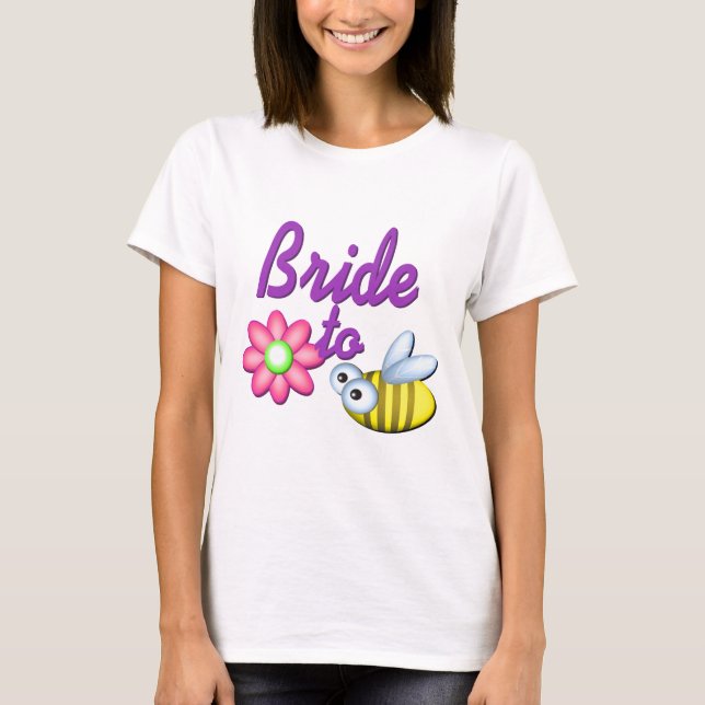 Bride to Bee/ Roligt Flower T-shirt (Framsida)