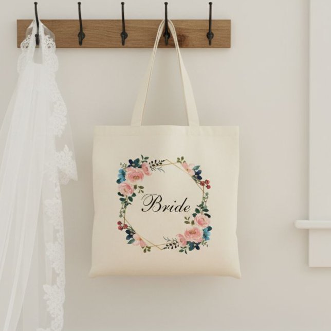 Bride Tote Bag/ Bride Gift/ Bride Tote Gifts  Tygkasse (Skapare uppladdad)