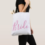 BRIDE TOTE BAG TYGKASSE<br><div class="desc">MÖHIPPA GIFT,  BRIDESMAIDS GIFT</div>