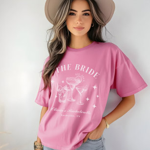 Bride Travel Shock rosa Cocktail Bachelorette T Shirt