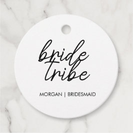 Bride Tribe | Bachelorette Bridesmaid Modern Gåvor Etiketter