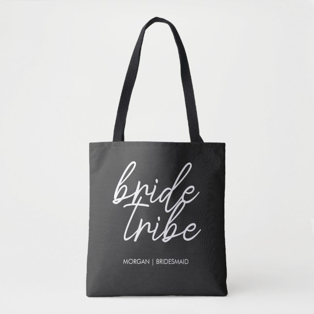 Bride Tribe | Bachelorette Bridesmaid Modern Tygkasse (Framsida)