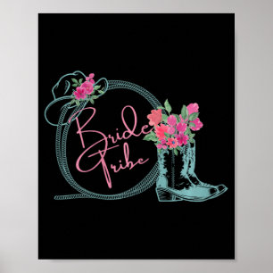 Bride Tribe Bachelorette Nashville Land Coastal Poster