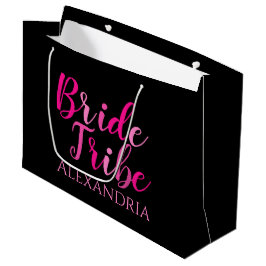 Bride Tribe Bachelorette Party Shock rosa Black