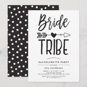 Bride Tribe Bachelorette Party Spoted Inbjudningar