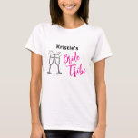 Bride Tribe Bachelorette Party T Shirt<br><div class="desc">Bride Tribe Bachelorette Party T-shirt. Perfekt för Bachelorette Party Helg! Gör en underbar gåva till "kommer du att bli min brudgummi?"-gåva!</div>