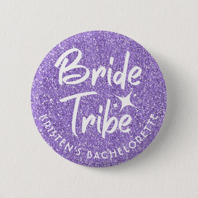 Bride Tribe Bachelorette Pin Violet Knapp (Framsida)