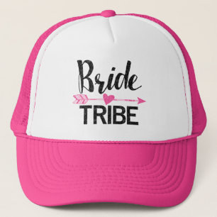 Bride Tribe Black and Rosa Truckerkeps