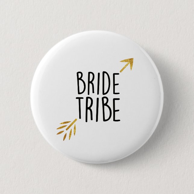 {Bride Tribe} Black & Guld Knapp (Framsida)