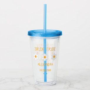 Bride Tribe Blommigt Bachelorette Bridesmaid Take Away Mugg