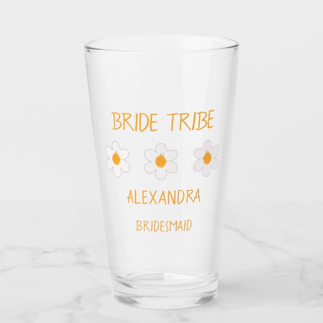 Bride Tribe Bridesmaid Glaskopp (Framsida)