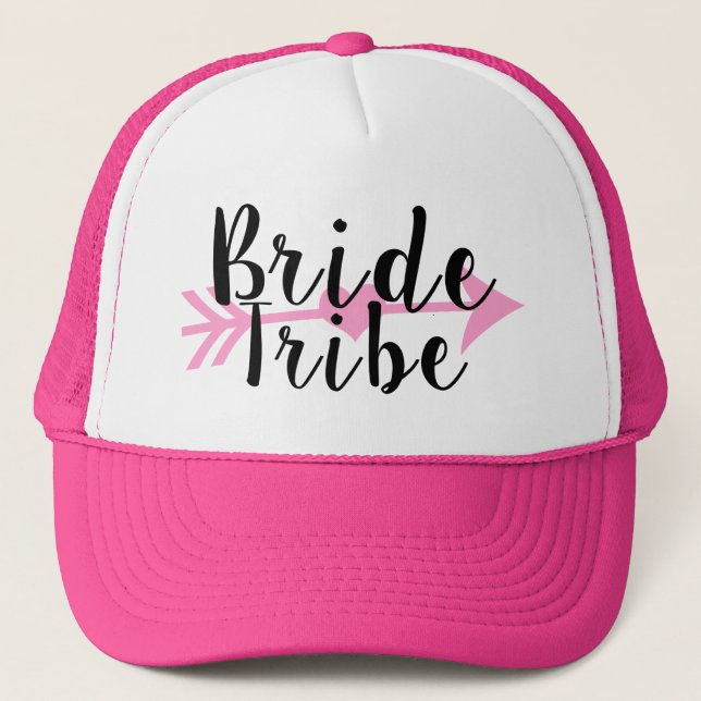 Bride Tribe Bridesmaid Hat Truckerkeps (Framsida)