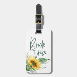 Bride Tribe Bridesmaid Solros Eucalyptus Rustic Bagagebricka