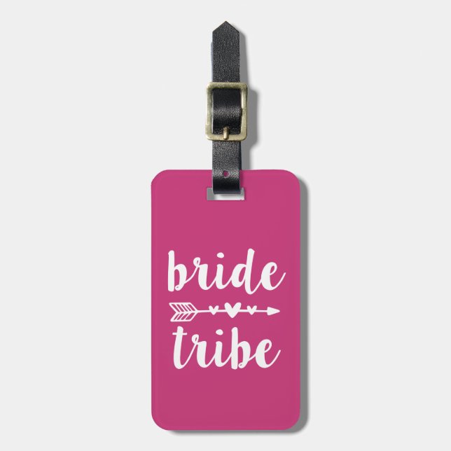 Bride Tribe Bridesmaid Women's bagagemärke Bagagebricka (Vertikal Framsida)