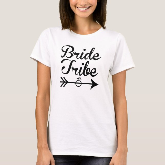 Bride Tribe Bridesmaid Women's Tee Shirt (Framsida)