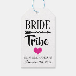 BRIDE TRIBE BRUDENS SIDA GIFT MÄRKRE PRESENTETIKETT
