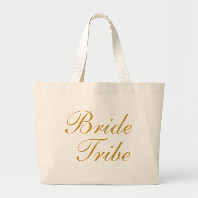 Bride Tribe Guld Jumbo Tygkasse (Framsidan)