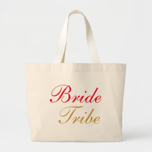 Bride Tribe Guld Jumbo Tygkasse