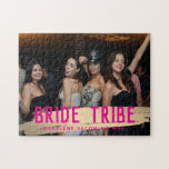 Bride Tribe Keepsaké Photo Bridesmaid Gift Pussel<br><div class="desc">Bride Tribe Keepsaké Photo Bridesmaid Gift Jigszle Puzzle</div>