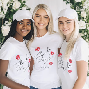 Bride Tribe Kiss, miss Adjö T Shirt