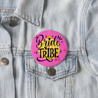 Bride Tribe Large 3-tums runda Knapp