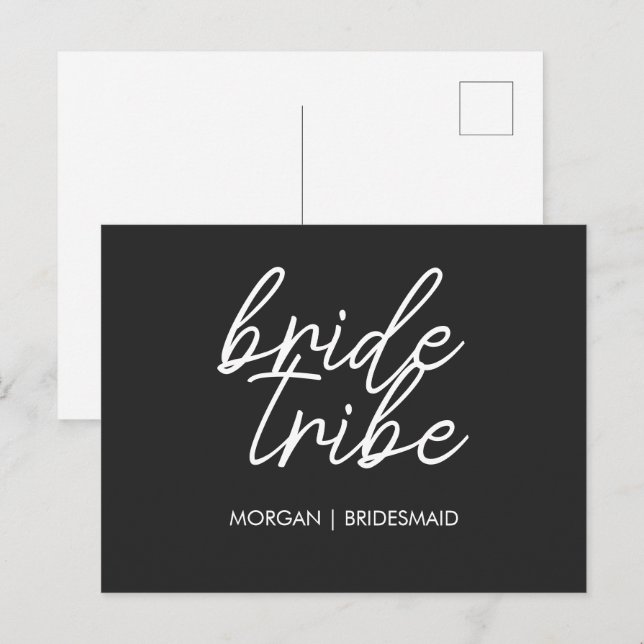 Bride Tribe | Modern Brudens sida Frieri Vykort (Fram/baksida)