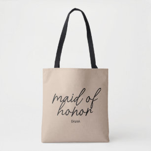Bride Tribe Modern monogram Budens mamma Tygkasse