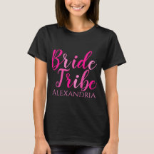Bride Tribe Modern Shock rosa Bachelorette