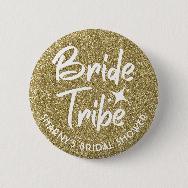 Bride Tribe Möhippa Pin Guld Knapp (Framsida)