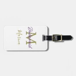 Bride tribe monogram bridal shower simple golden p bagagebricka