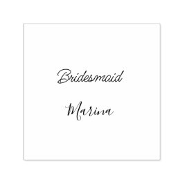 Bride tribe monogram bridal shower simple golden p självfärgande stämpel
