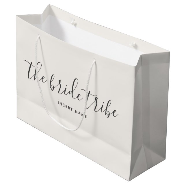 Bride Tribe Off White Cream Bröllop (Framsidan Vinklad)