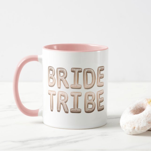 Bride Tribe Ro Guld Bachelorette Brudens sida Mugg (Med munk)