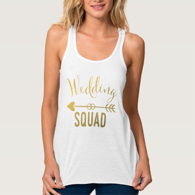 Bride Tribe Series BRÖLLOP SQUAD Linne Med Racerback (Framsida)
