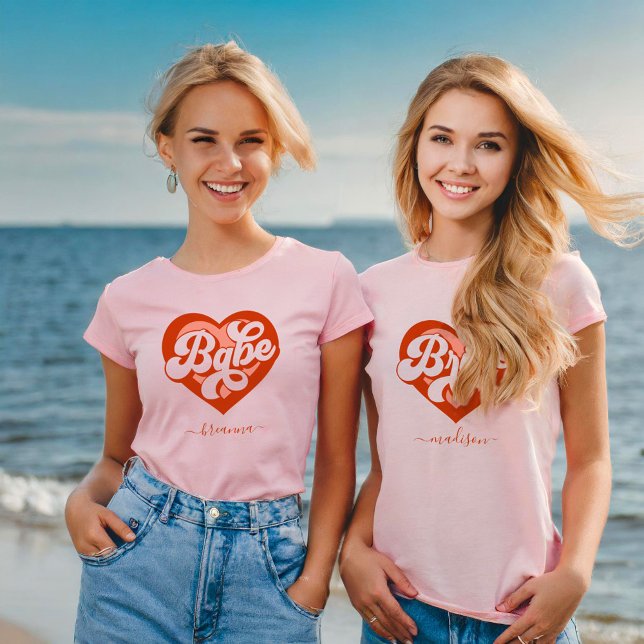Bride Tribe T-Shirt Bachelorette Retro Bride Tee (Skapare uppladdad)