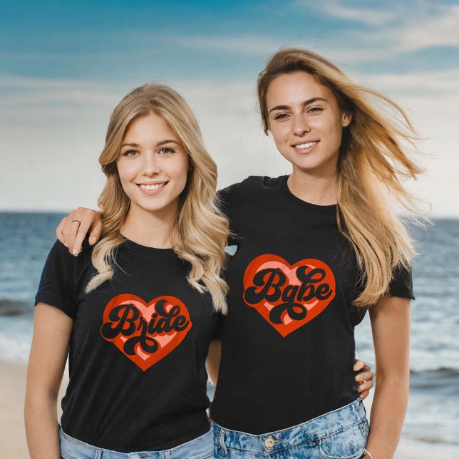 Bride Tribe T-Shirt Bachelorette Retro Bride Tee (Skapare uppladdad)