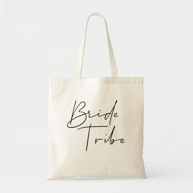 Bride Tribe Tote Bag Bachelorette Gift Tygkasse (Framsidan)