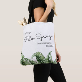 Bride Tribe Tropical Handflatan Vår Bachelorette Tygkasse