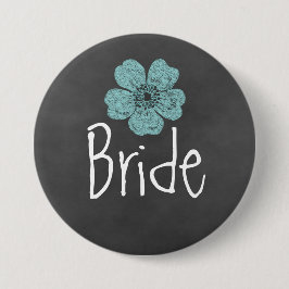 Bride Vild Teal Ro Chalkboard Knapp
