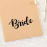 Bride Vinyl Bröllop Decal cut out-etikett Klistermärken<br><div class="desc">Bride Vinyl Bröllop Decal cut out-etikett</div>